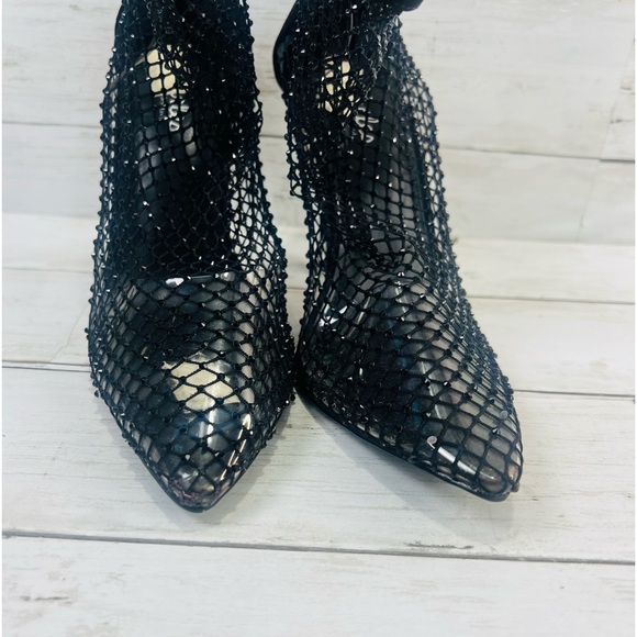 Charles By Charles David Afterhours Rhinestone Mesh Bootie Size 7M High … - Picture 7 of 11